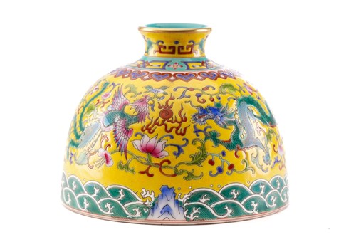 Lot 160 - A large Chinese porcelain brush washer, of...