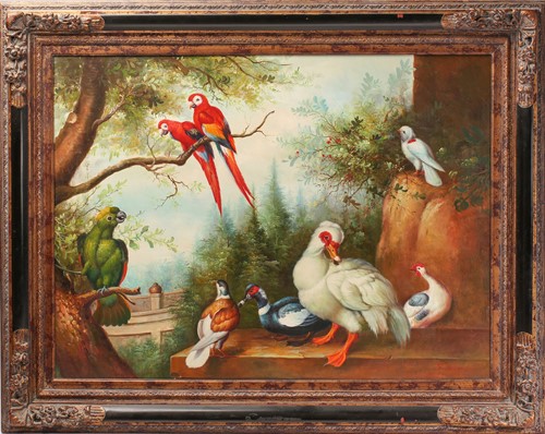 Lot 58 - 20th-century school, assorted birds in a...