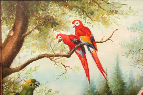 Lot 58 - 20th-century school, assorted birds in a...
