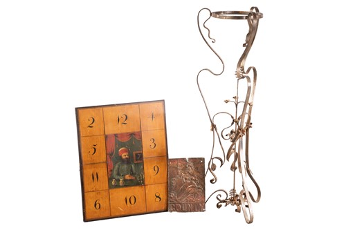 Lot 226 - A 19th century inlaid games board, with chess...