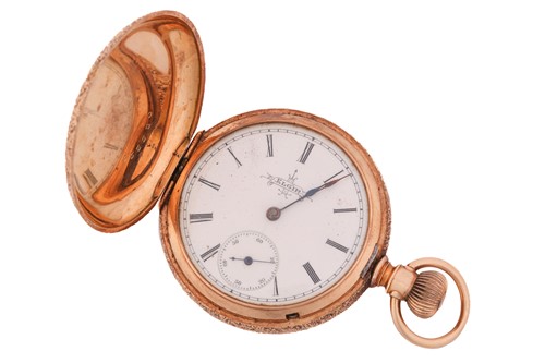 Lot 382 - An Elgin Natl Watch Co. double hunter fob...