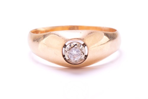 Lot 92 - A diamond solitaire ring, contains a round...