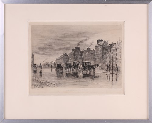 Lot 151 - Felix Buhot (1847 – 1898), Une Matinee D’Hiver...