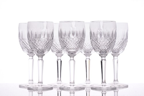 Lot 457 - A set of seven Waterford Colleen white wine...