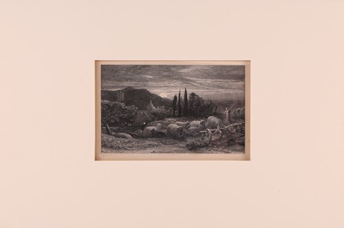 Lot 175 - Samuel Palmer (1805 - 1881), The Rising Moon,...