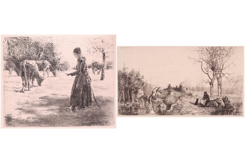 Lot 130 - Adolphe Appian (1818 – 1898) Bords du Ruisscau...