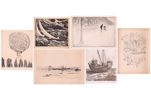 Lot 152 - A collection of etchings and engravings...