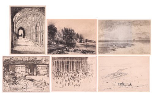 Lot 155 - A collection of etchings, comprising - Joseph...
