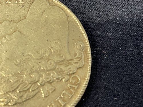 Lot 372 - William & Mary, five guineas, 1692, conjoined...