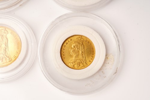Lot 392 - Victoria four gold coin Jubilee set, 1887,...