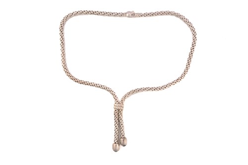 Lot 150 - FOPE - A SilverFope lariat necklace with...