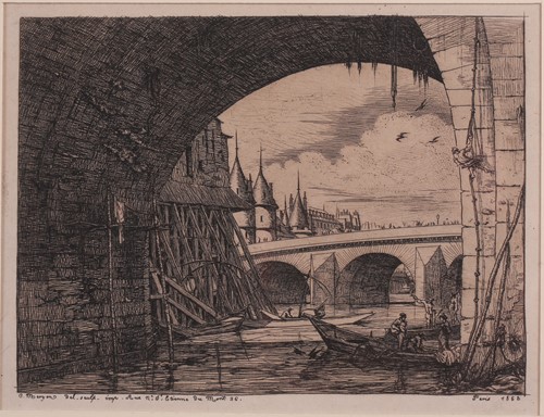 Lot 114 - Charles Meryon (1821 – 1868), L’Arche du Pont...