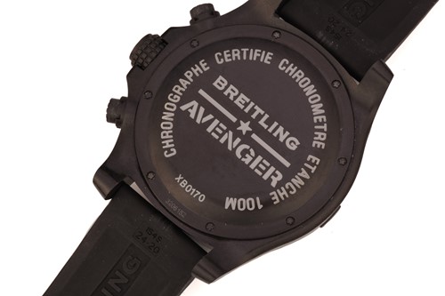 Lot 417 - A Breitling Avenger Hurricane 12H watch,...
