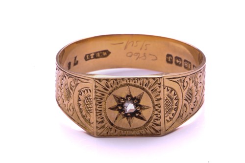 Lot 254 - A mid 19th century 18 carat gold and rose...
