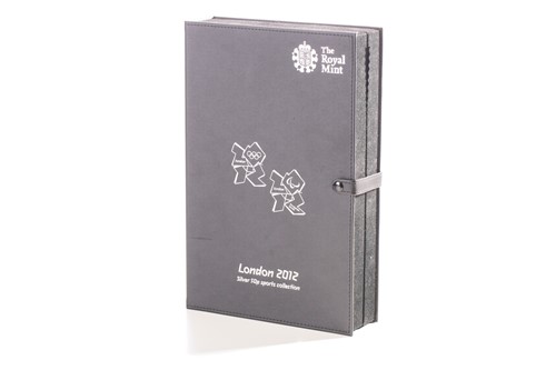 Lot 374 - A Royal Mint silver proof London 2012 Olympic...