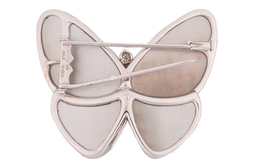 Lot 279 - Van Cleef & Arpels - 'Butterfly clip' brooch...