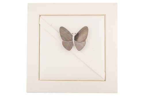 Lot 279 - Van Cleef & Arpels - 'Butterfly clip' brooch...