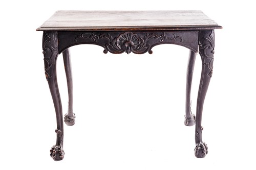 Lot 281 - An early 18th-century style carved oak side...