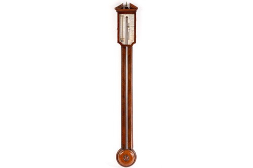 Lot 483 - Peorolia of Norwich(?); a mahogany cased stick...