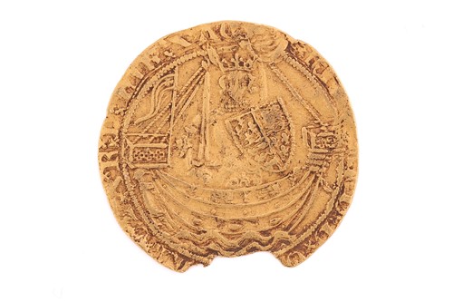Lot 369 - Richard II / Edward III Half Noble, AD 1377-99....