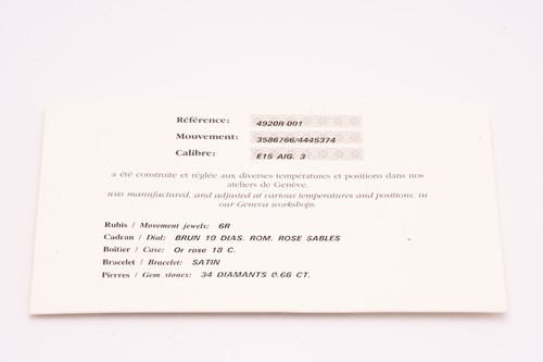 Lot 406 - A Patek Philippe Twenty~4 4920R-001, featuring...
