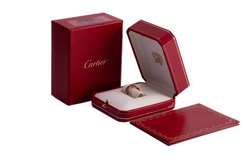 Lot 1 - Cartier - 'Trinity' diamond ring, containing...
