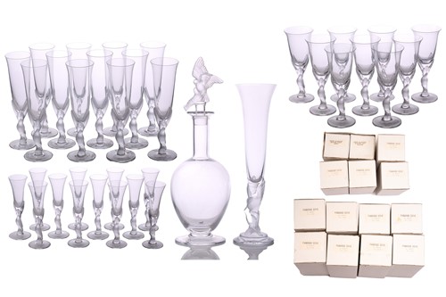 Lot 302 - Igor Carl Faberge: a suite of 'Snow Dove'...