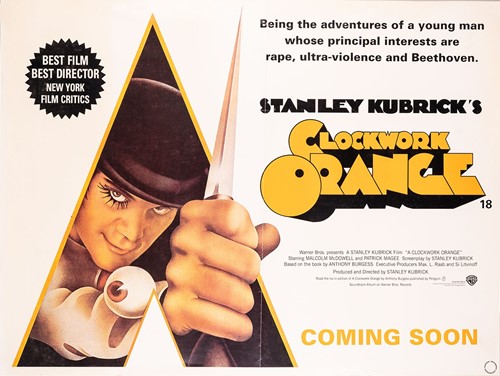 Lot 421 - A Clockwork Orange; UK quad poster of the 2000...