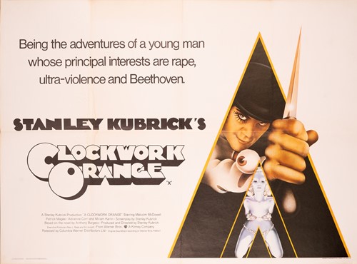 Lot 440 - A Clockwork Orange; an original 1971 UK quad...
