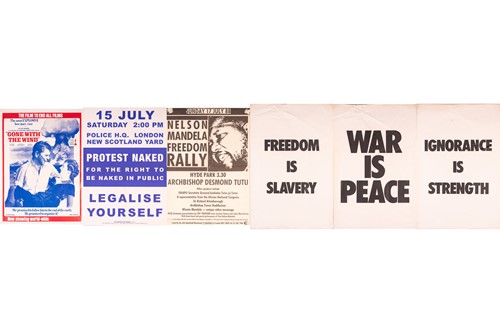 Lot 194 - Six original posters of political interest,...