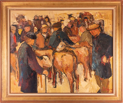 Lot 6 - Roland Lefranc (1931-2000) French, 'Marche', a...