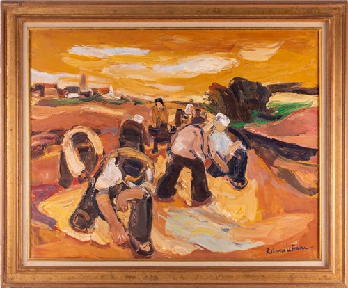 Lot 88 - Roland Lefranc (1931-2000) French, 'La Récolte...