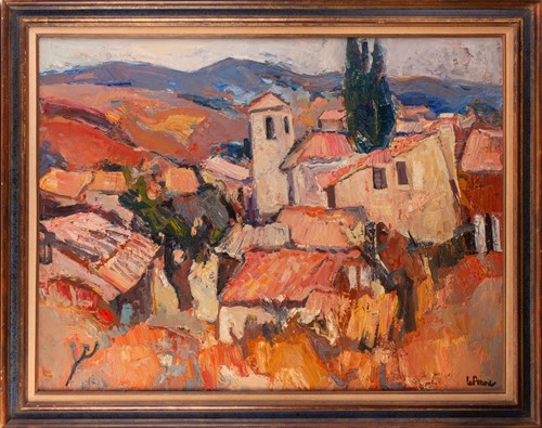 Lot 70 - Roland Lefranc (1931-2000) French, 'Paysage à...