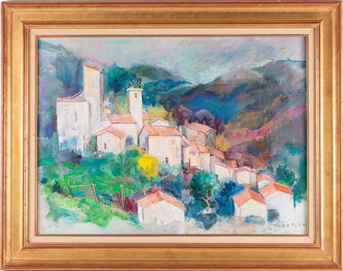 Lot 41 - Laurent Moonens (1911-1991) Belgian, a valley...