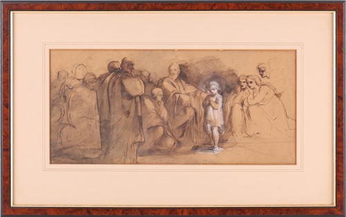 Lot 27 - Italian School, 19th century, Christ among the...