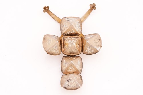 Lot 161 - A Masonic orb charm, with four brackets...