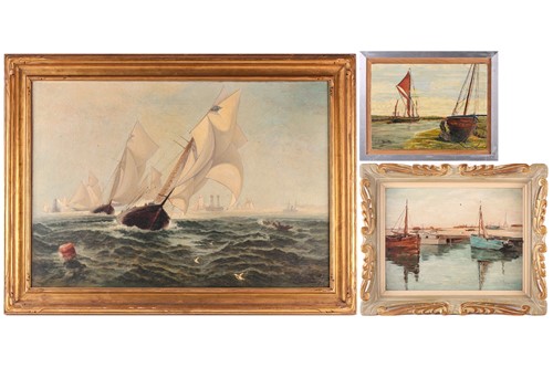 Lot 23 - Colin Hunter (1841-1904), America's Cup 1876...