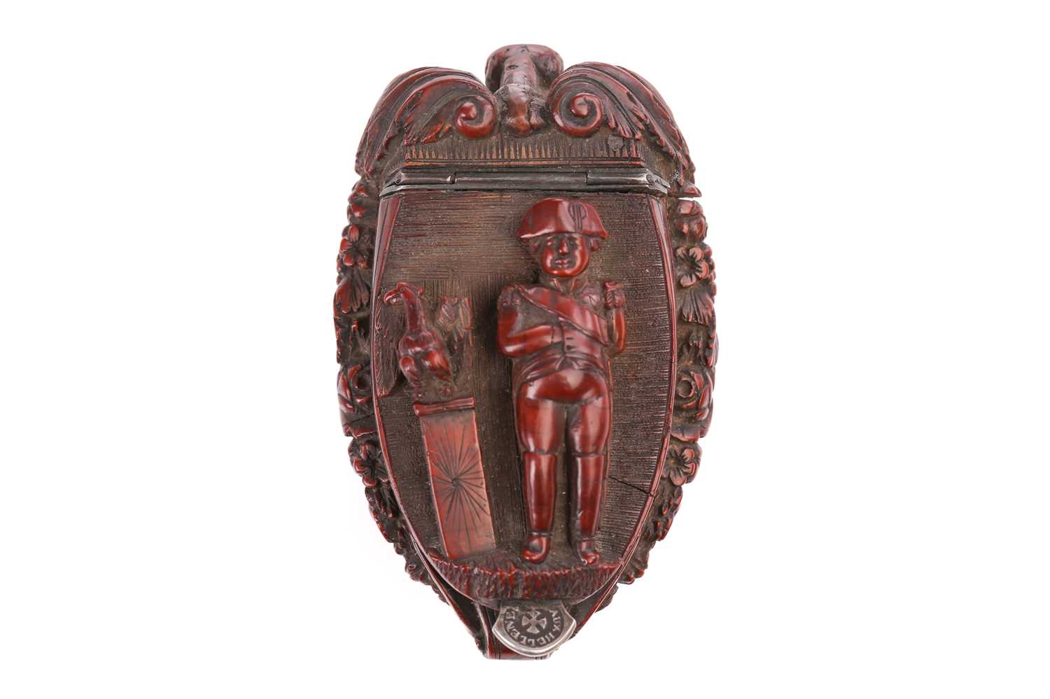 Lot 394 - Of Napoleonic interest, an early 19th carved...