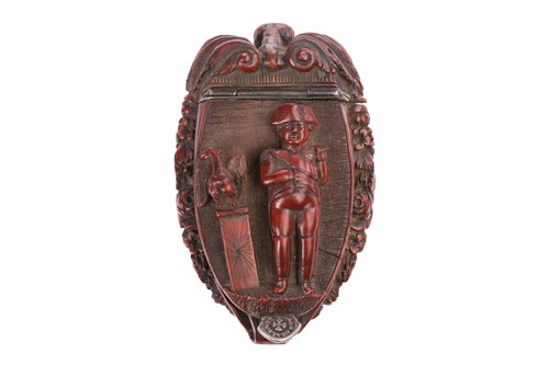 Lot 394 - Of Napoleonic interest, an early 19th carved...