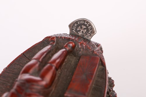 Lot 394 - Of Napoleonic interest, an early 19th carved...