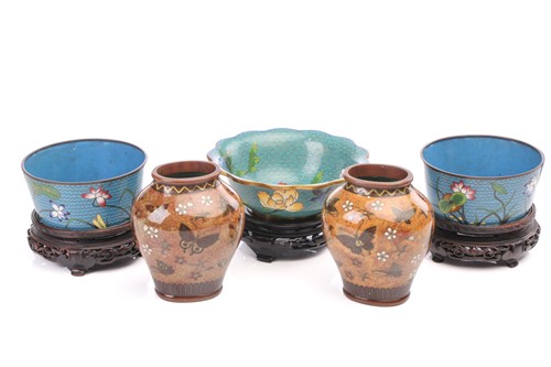 Lot 251 - A collection of Chinese cloisonne, 20th...
