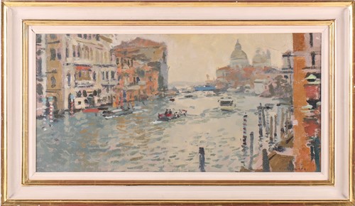 Lot 84 - Ken Howard (1932-2022), 'Grand Canal, Venice',...