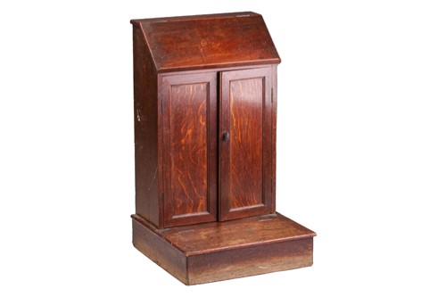 Lot 160 - A 19th-century oak prie-dieu with book...