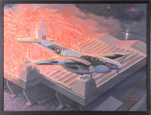 Lot 85 - Bruce Mackay (contemporary), 'Mosquito', oil...