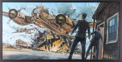 Lot 31 - Keith Burns (contemporary), 'Ju-88', 2018, oil...