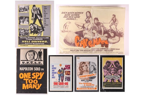 Lot 411 - Six original film posters, comprising 'U.N.K.L....