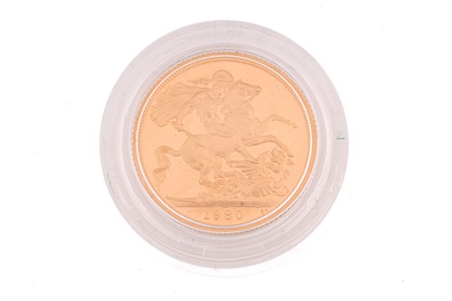 Lot 418 - An Elizabeth II proof full sovereign, dated...