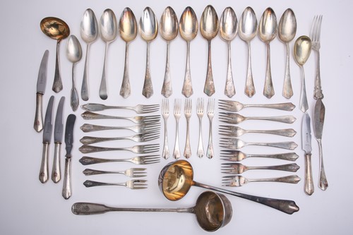 Lot 336 - Two George III silver table spoons, marks...