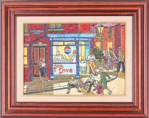 Lot 434 - Joe Scarborough (b.1958), 'Browns Fish & Chips,...