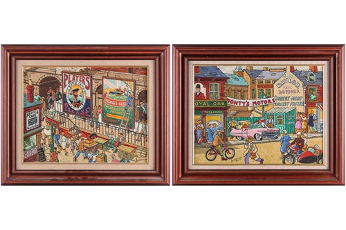 Lot 46 - Joe Scarborough (b.1938), two acrylics on...